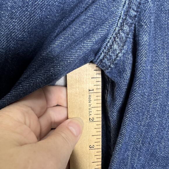 J Crew Jeans Womens 28 Blue Pleated Wide Leg Denim Pants High Rise Trouser - Picture 9 of 11